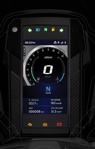Apache RR310 Instrument Cluster With Touch features