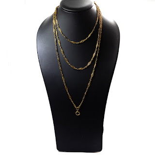 wonderful Sautoir aka very long 18k yellow gold necklace | House of ...