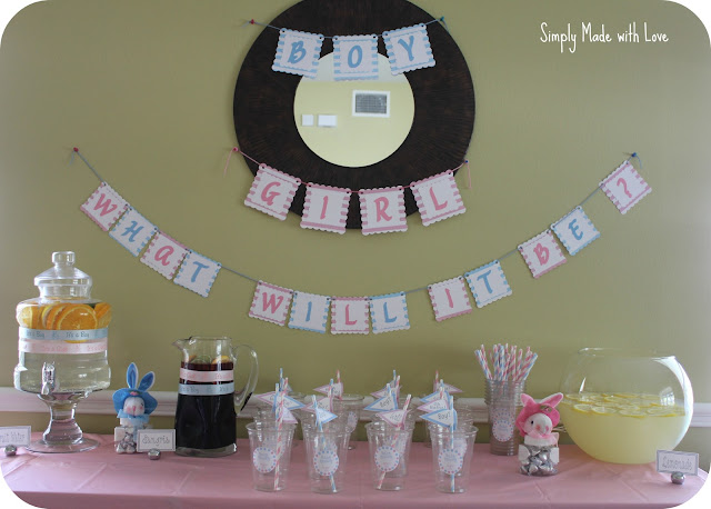 simply made with love: Gender Reveal Party