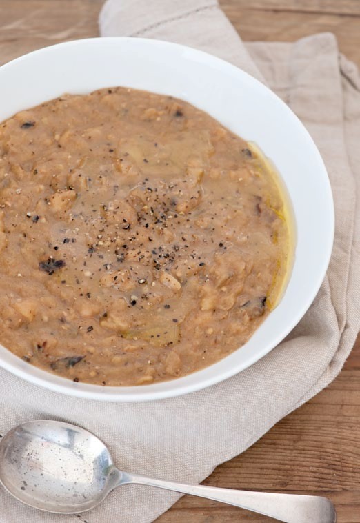 What's Cooking? white bean & eggplant soup