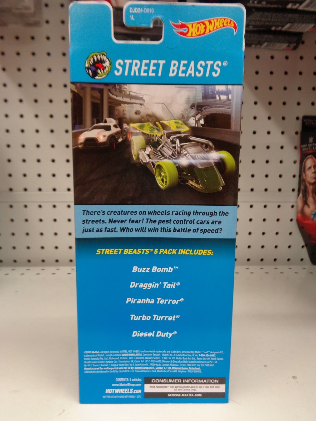 J And J Toys: New Hot Wheels Street Beasts 5-Pack