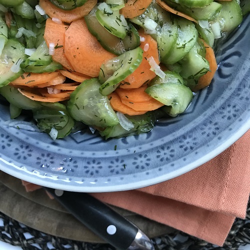 Greenway36: Gurken-Möhren-Salat süßsauer