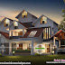Awesome 4 bedroom sloping roof luxury house