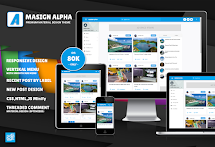 Masign Alpha Premium Special Material Design Blogger Template
