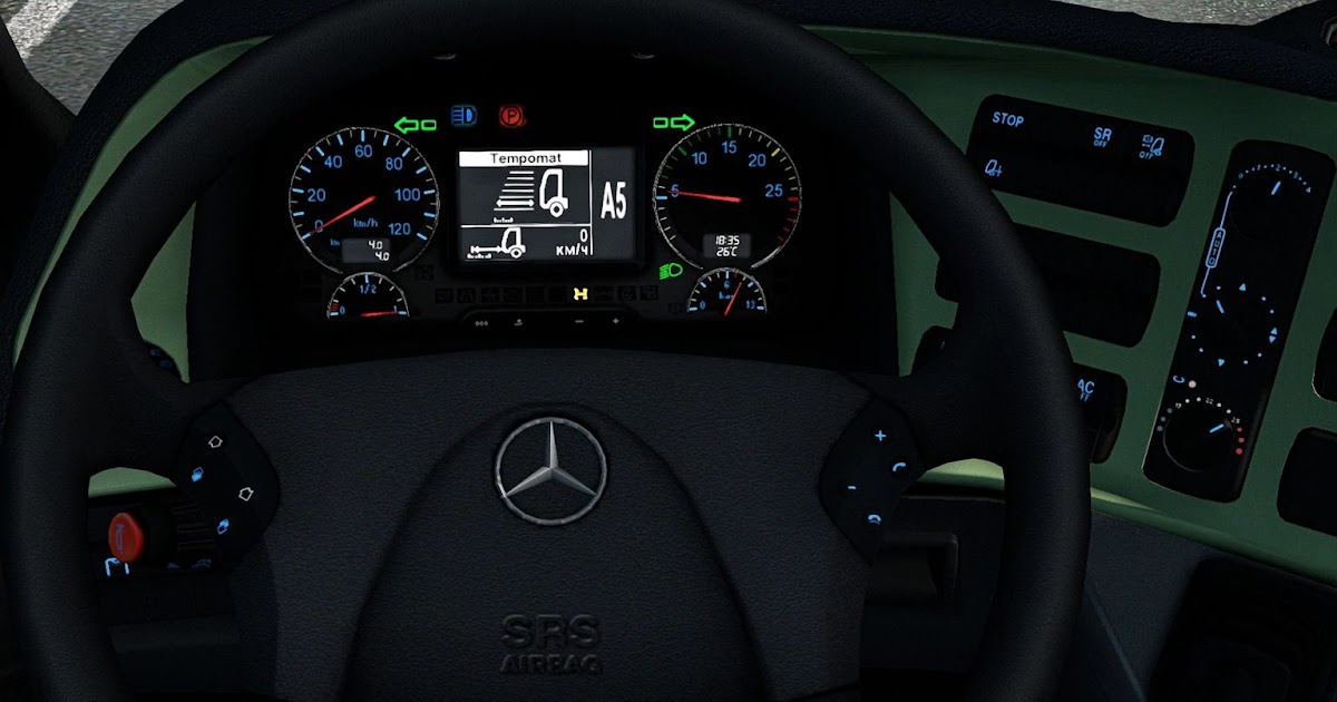 ETS2 V140 Dashboard Lights Mercedes v1.2