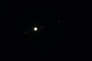 Jupiter over-exposed at low power