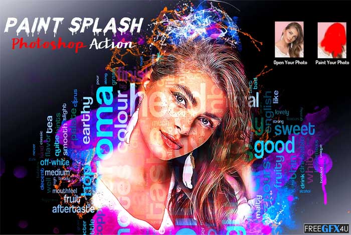 Paint Splash Photoshop Action