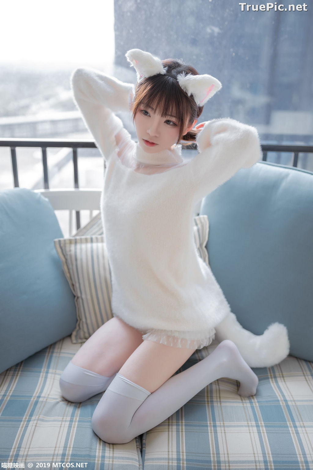Image [MTCos] 喵糖映画 Vol.027 – Chinese Cute Model – Beautiful White Cat - TruePic.net - Picture-6