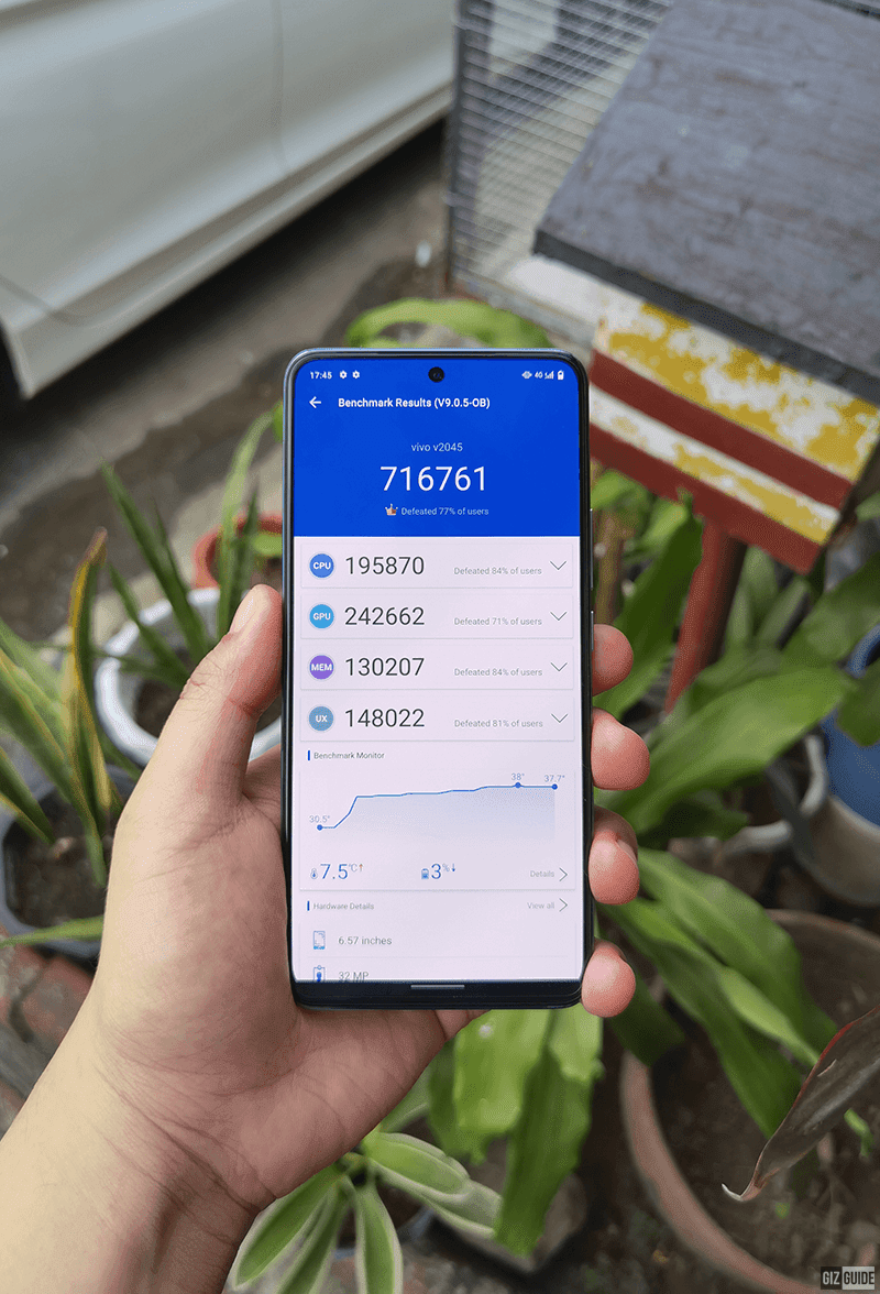 vivo X60 AnTuTu score vivo X60 AnTuTu score