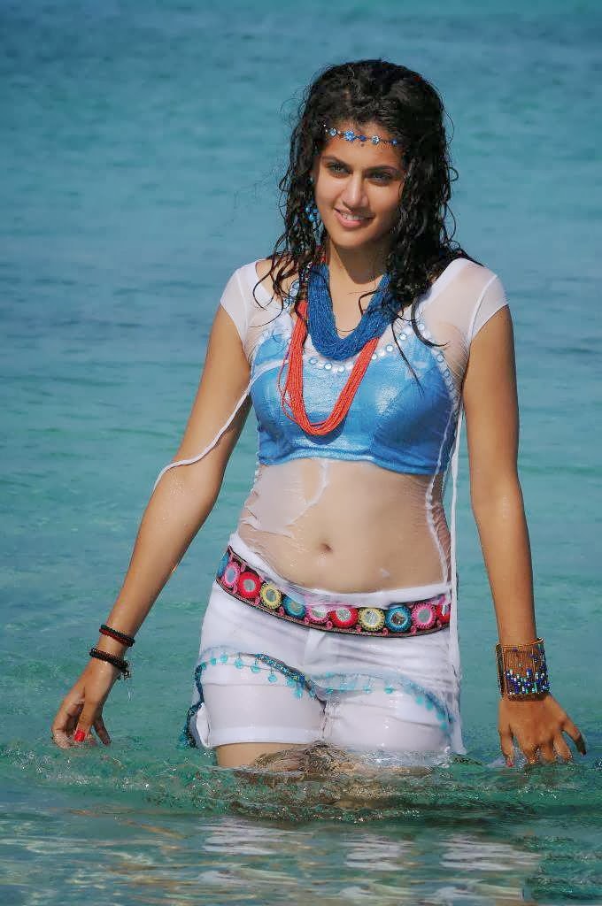 Actress Tapsee Panuu Latest Cute Images Gallery in Orange 