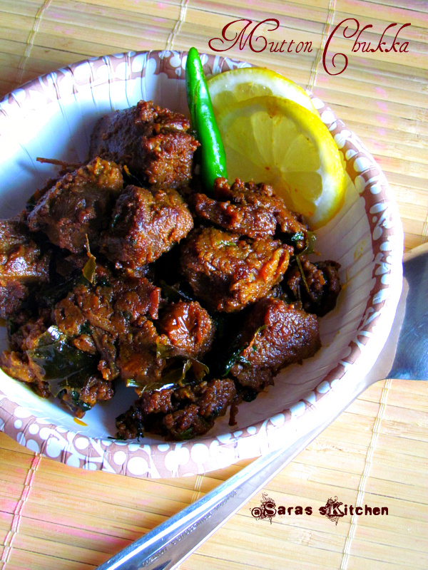 Spicy Lamb dry fry / Mutton chukka/ Uppukari SarasYummyBites