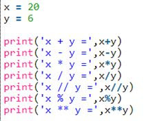 Jenis-jenis Operator pada python