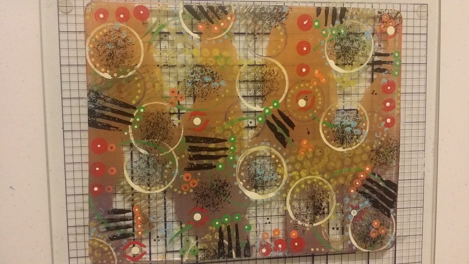 TMORROWS TREASURES Gelli Plate Art