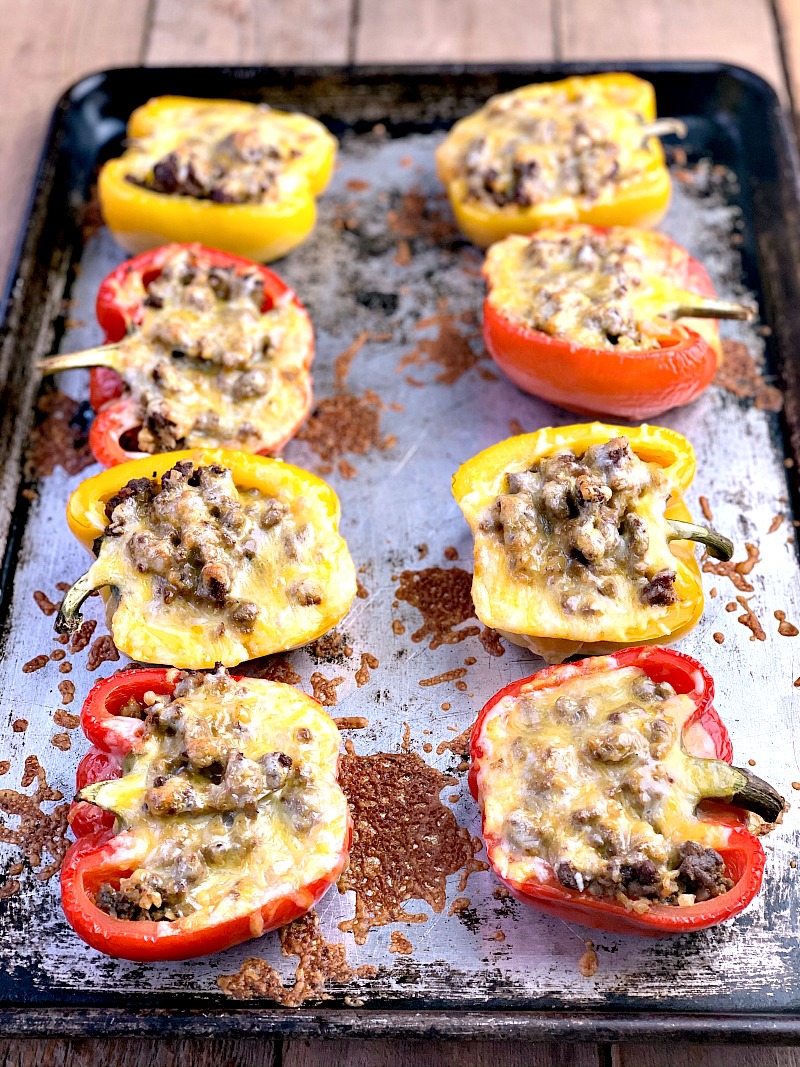 Low Carb Taco Stuffed Peppers Bobbi's Kozy Kitchen