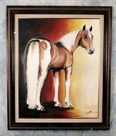 Pintura cavalo de raça