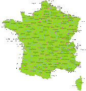 Carte de France Departement carte france region