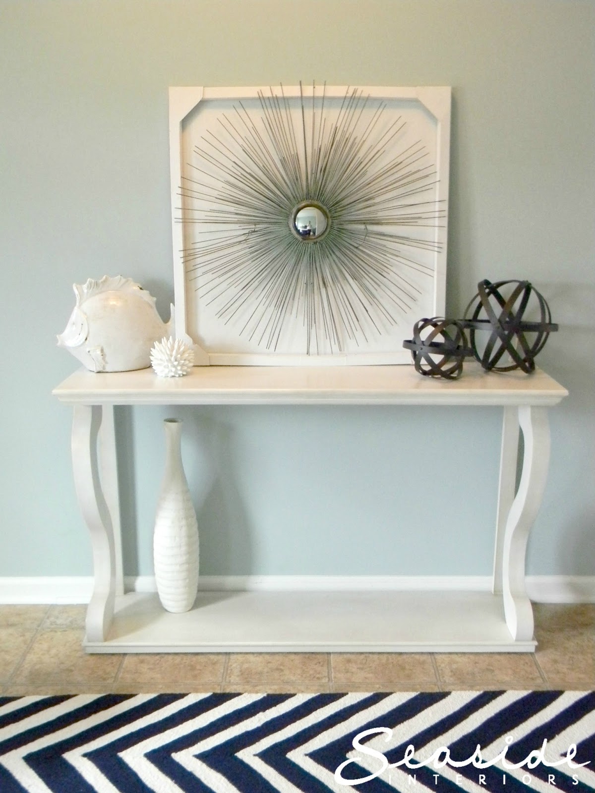 Seaside Interiors Navy and White Chevron Rugs Arrived!!!