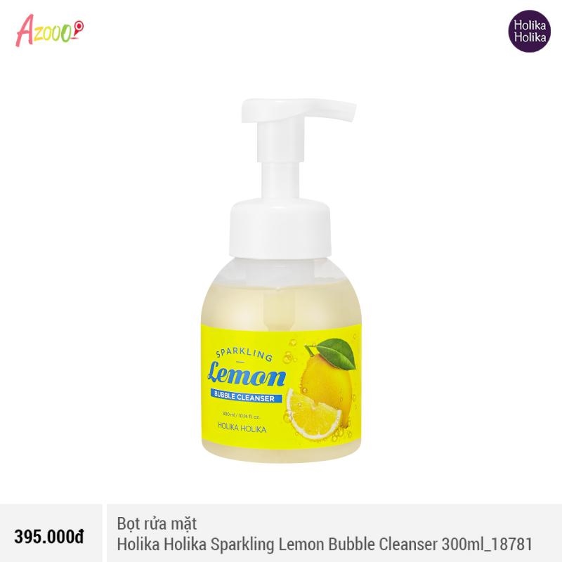 Bọt Rửa Mặt Holika Holika Sparkling Lemon Bubble Cleanser 300ml