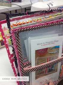 Tips for storing and organizing all of your quilting projects - from A Bright Corner