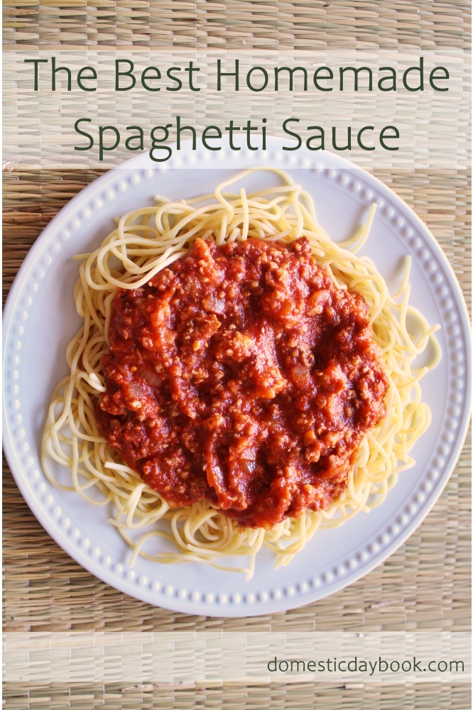 the best homemade spaghetti sauce recipe