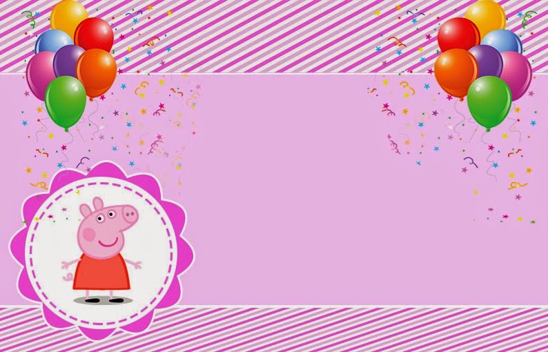 14 invitaciones para Cumpleaños de Peppa Pig