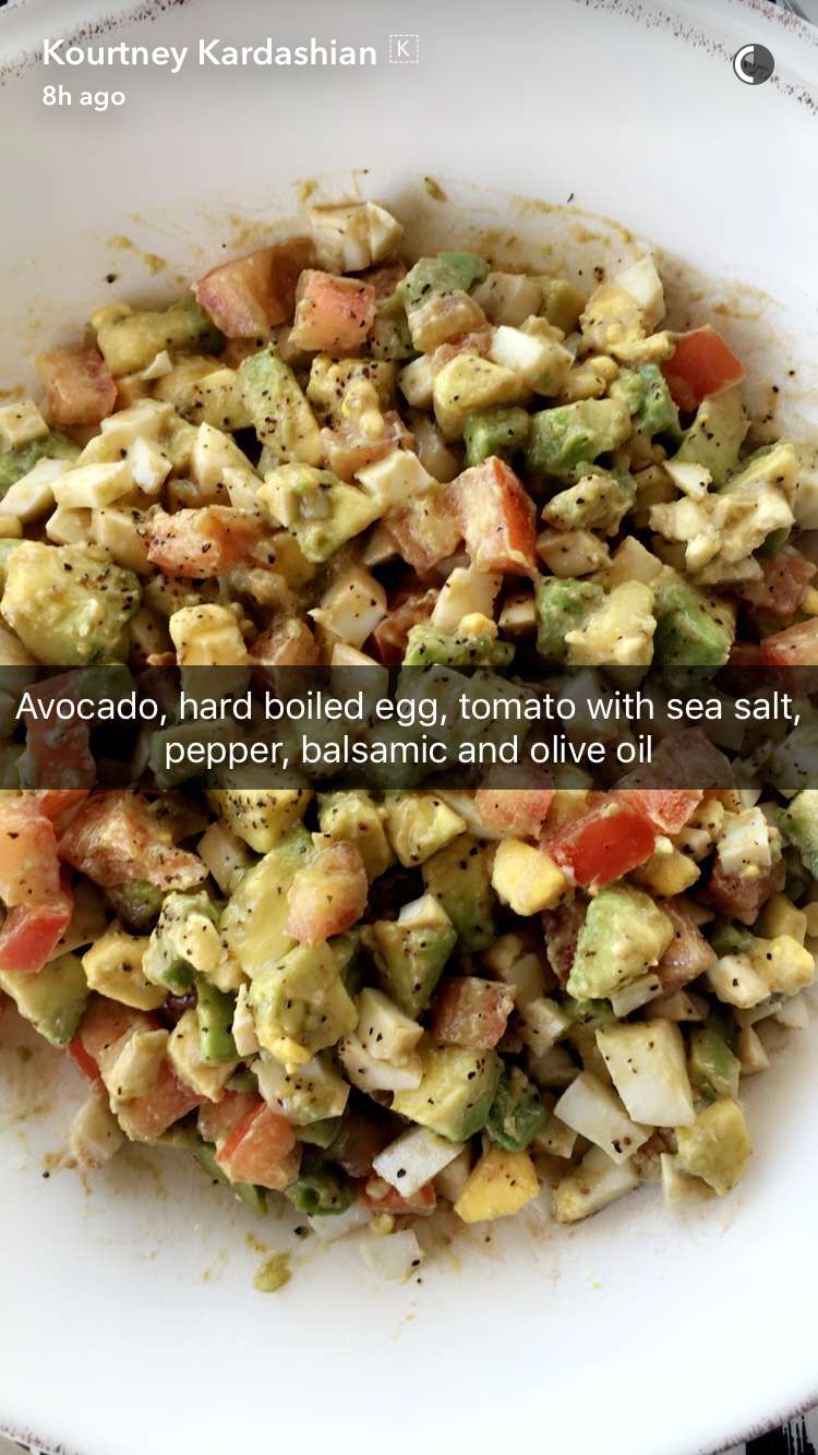 Kourtney Kardashian's Avocado Egg Salad Plates of Dana