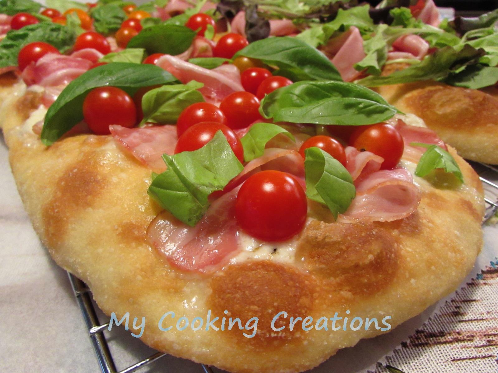 Пинса романа с тесто без месене и различни плънки * Pinsa impasto facile