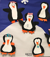 Penguin Craft and Bulletin Board Display