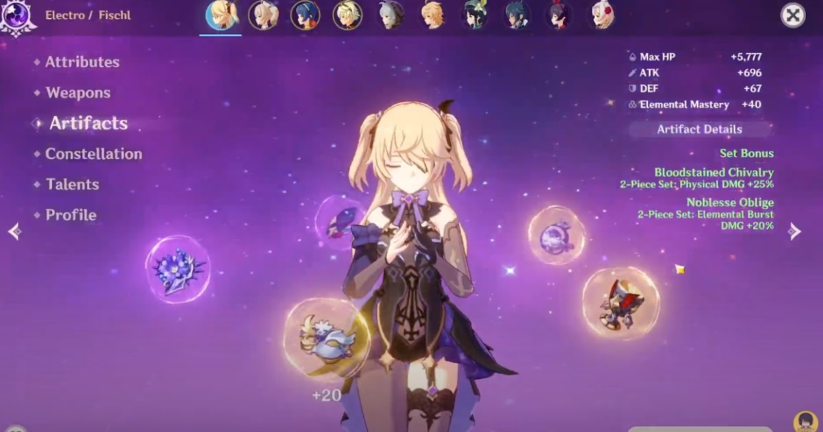 Build Fischl Crit Damage Genshin Impact Artifacts Everyday News