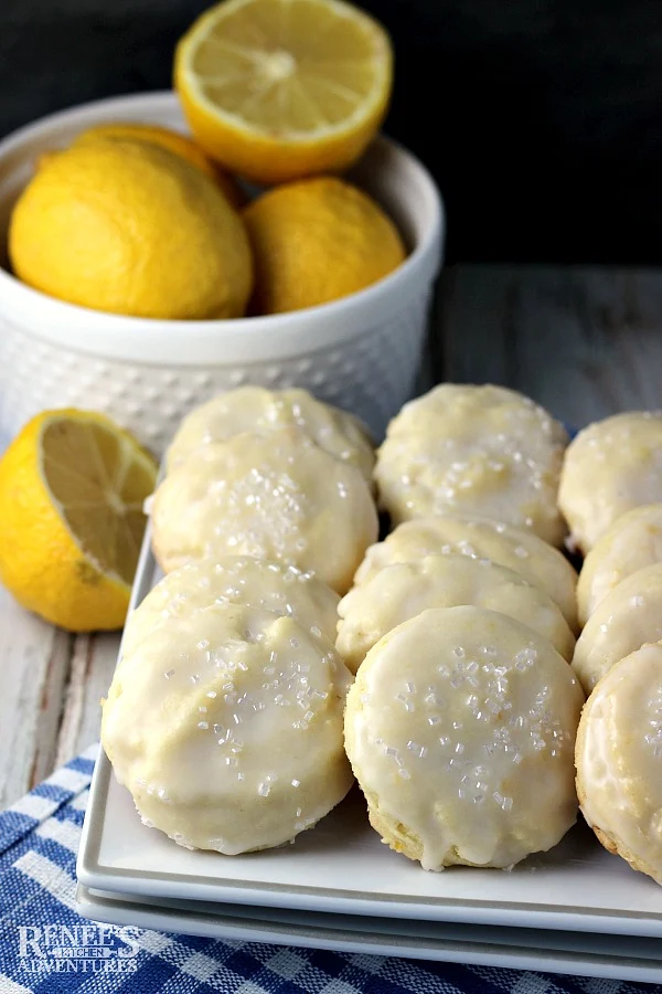 Easy Glazed Lemon Ginger Cookies | Renee's Kitchen Adventure