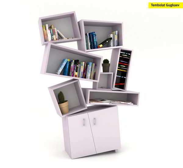 ツ 50+ model lemari rak buku gantung minimalis modern