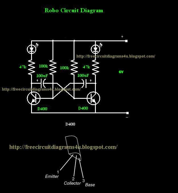 FREE CIRCUIT DIAGRAMS 4U: Robo circuit Diagram ( LED )