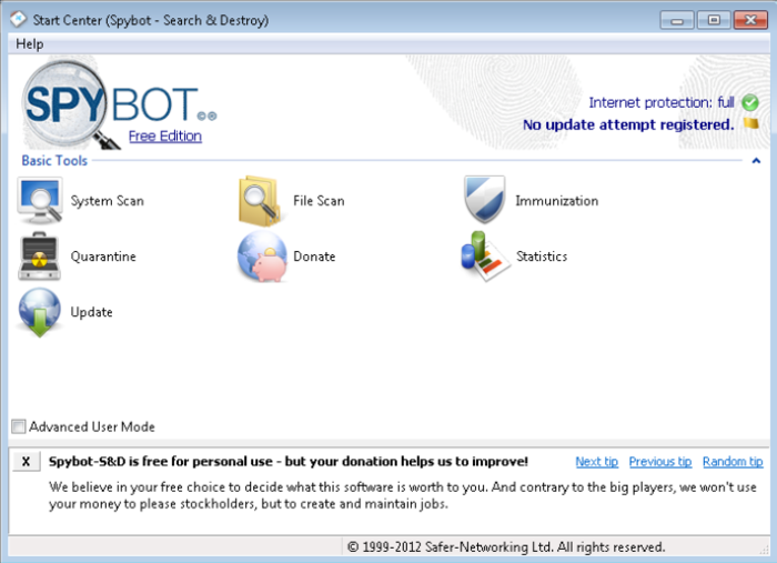download spybot search & destroy