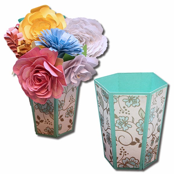 3D Paper Vases! Bits of Paper