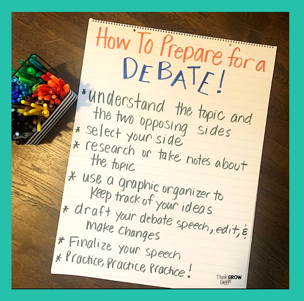 debate homework ideas
