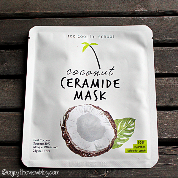 Download Product Review Too Cool For School Coconut Ceramide Mask Enjoy The View PSD Mockup Templates