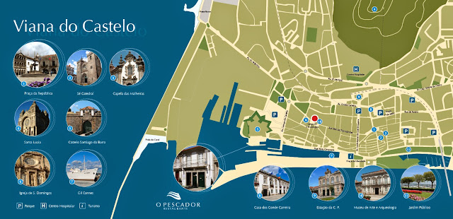 Mapa de Viana do Castelo – Portugal