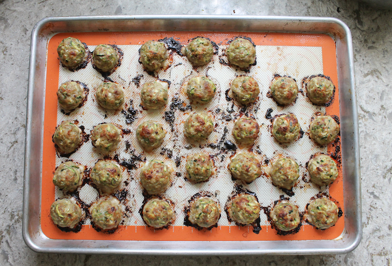 Food Lust People Love Turkey Zucchini Feta Meatballs