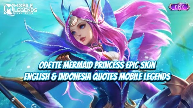 odette mermaid princess epic skin mobile legends
