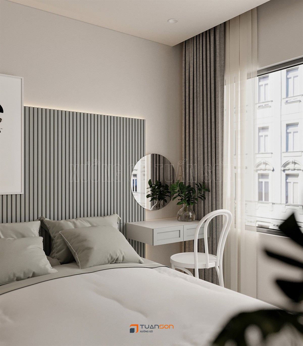 Thiết kế phòng ngủ phong cách Scandinavian (Bắc Âu) tinh tế