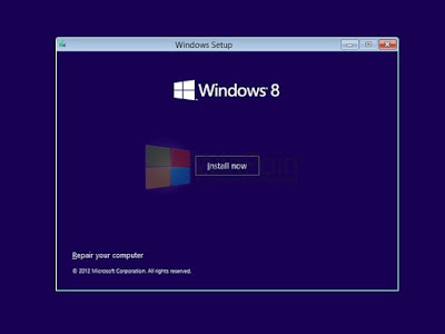 Cara instal windows 8