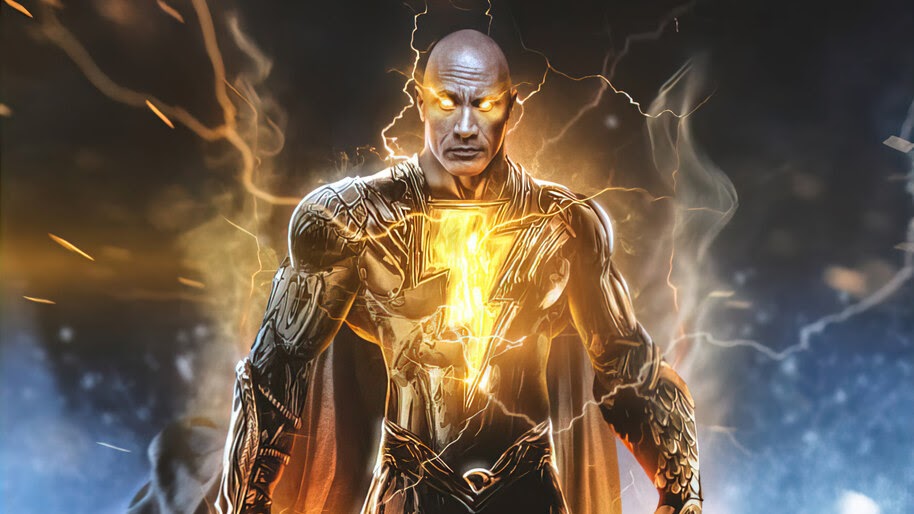 #6.3141, Black, Adam, Dwayne Johnson, 4K Wallpaper