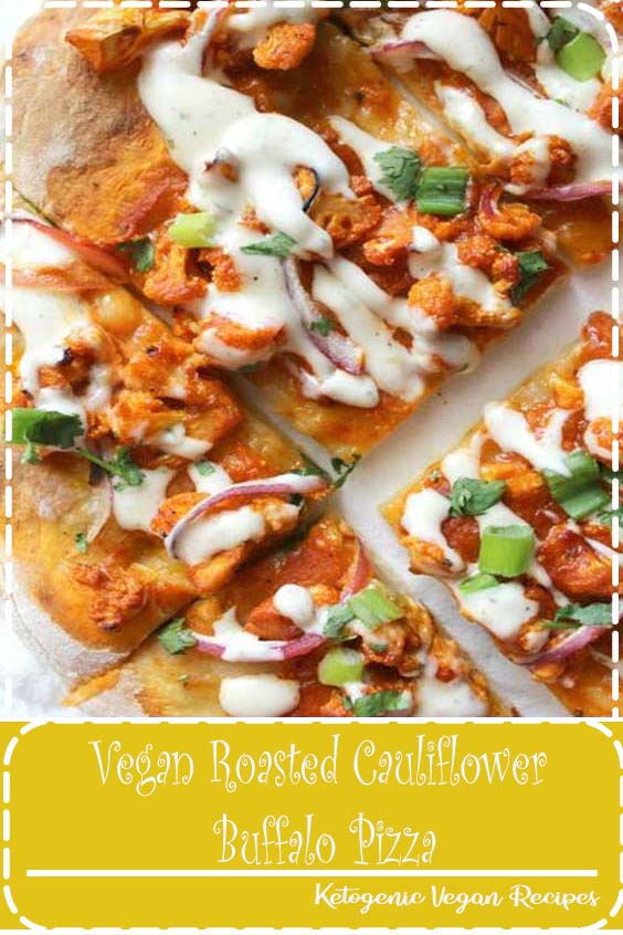 Vegan Roasted Cauliflower Buffalo Pizza Food Lade