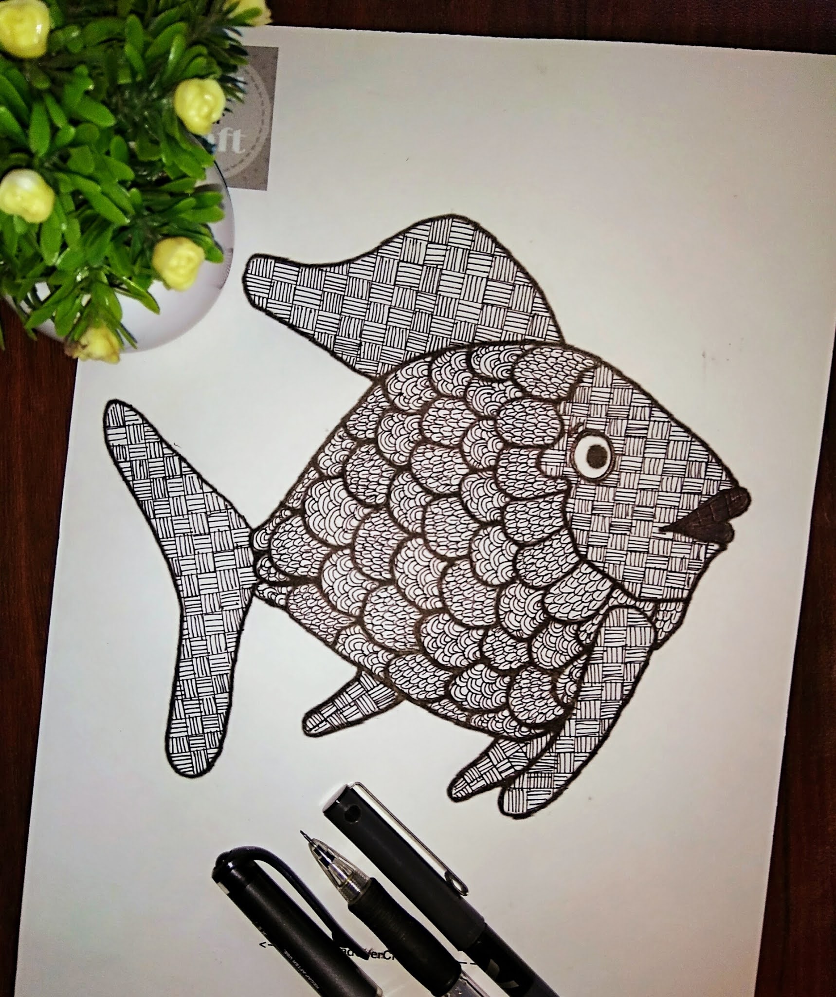 Zentangle Fish Patterns