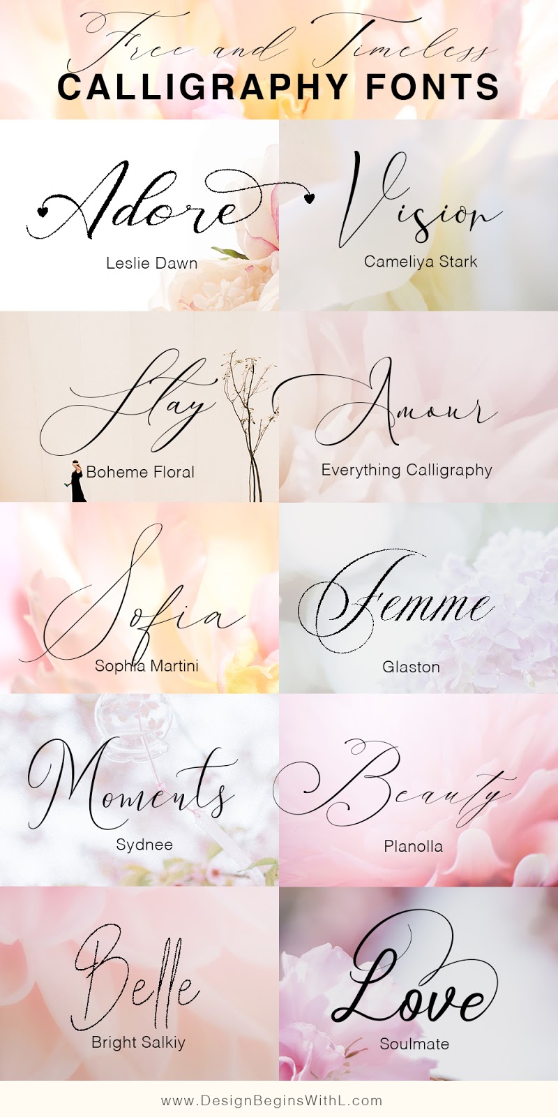 Adobe Calligraphy Fonts