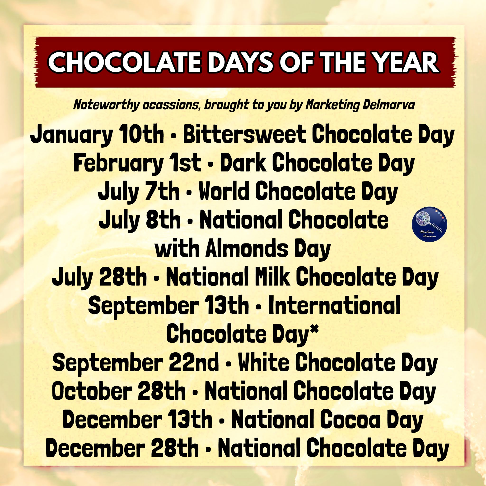 Life on Delmarva Sweetest Days Of The Year Special Occasions and