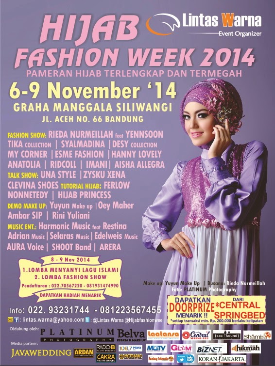 Hijab Fashion Week 2014 (6 – 9 November 2014) - Wisata Bandung