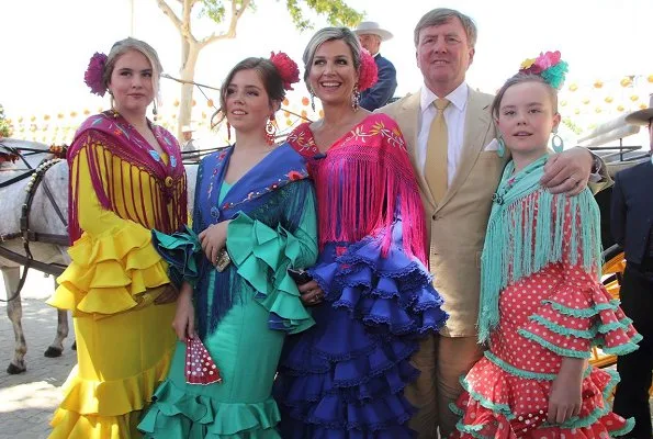 Queen Maxima, Princess Catharina-Amalia, Princess Ariane, Princess Alexia wore Fabiola Flamenco dresses