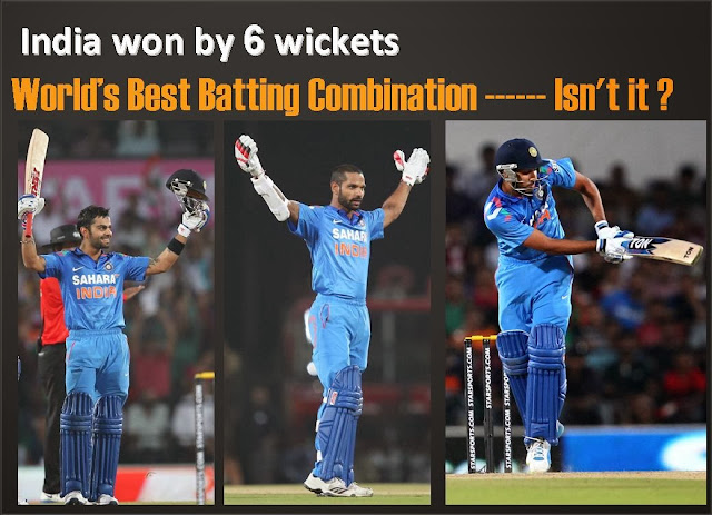 Australia tour of India 6th ODI India v Australia -India won by 6 wickets