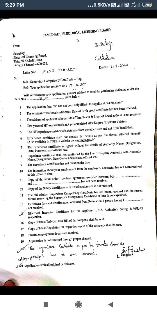 Electrical c license eligibility in tamilnadu